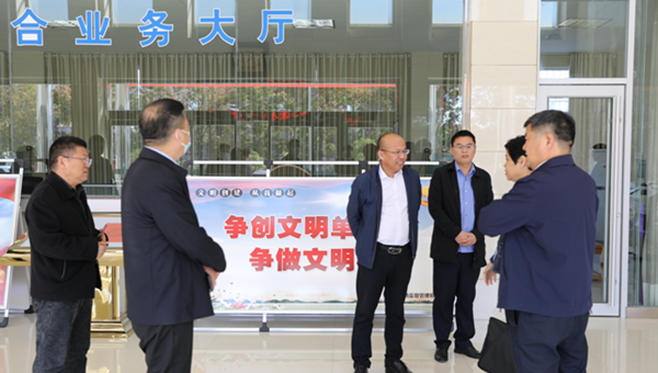 市法治政府建设领导小组办公室对服务型行政执法示范点申创单位进行核验