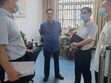 卞文灿秘书长到市信访局机关各科室调研指导工作